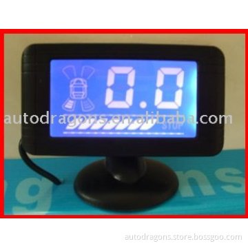 Parking system: Wide scree LCD display with bule background,car parking sensor system, parking radar